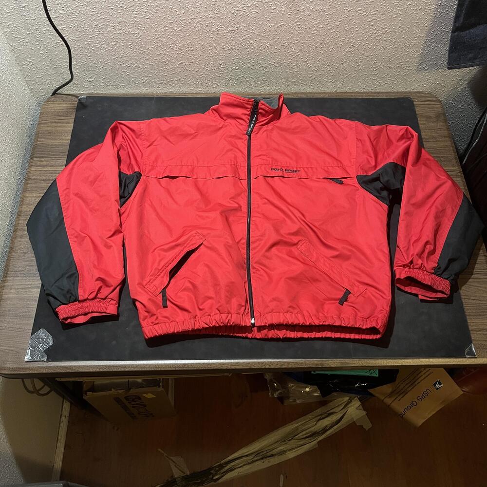 Vintage Polo Sport Ralph Lauren Harrington Jacket 2XL Fleece Lined Windbreaker
